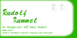 rudolf kummel business card